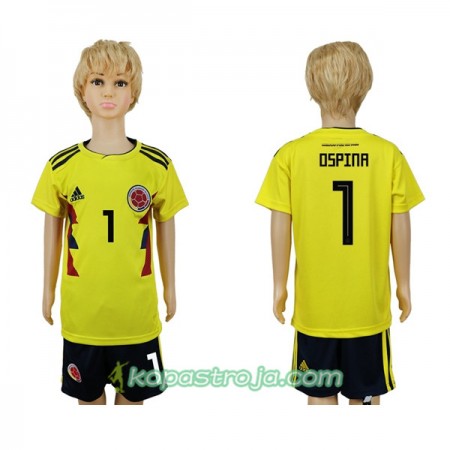 Billiga Fotbollströjor Colombia Ospina 1 Barn WM 2018 Hemma tröja